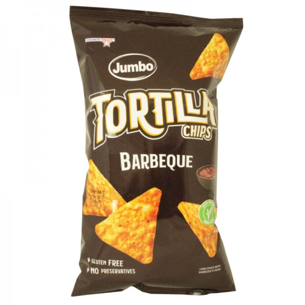Jumbο Τortilla Chips με γεύση Barbeque χωρίς Γλουτένη Ohonos 100gr