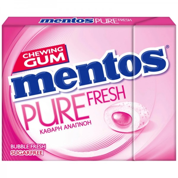 Τσίχλες χωρίς Ζάχαρη Pure Fresh Βubble Fresh Mentos 30gr