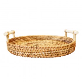 Δίσκος Rattan Διακοσμητικός 28cm 2