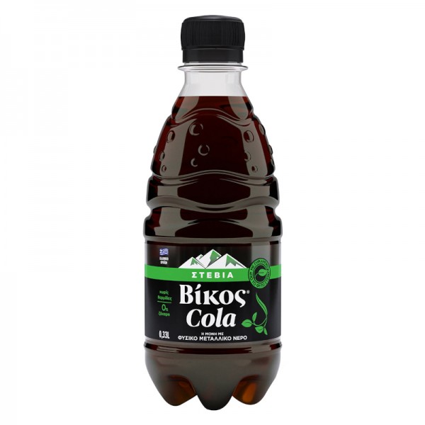 Αναψυκτικό Cola με Στέβια Βίκος 330ml