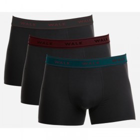 Walk Ανδρικό Βαμβακερό Μπόξερ Σετ 3τμχ W1753-3