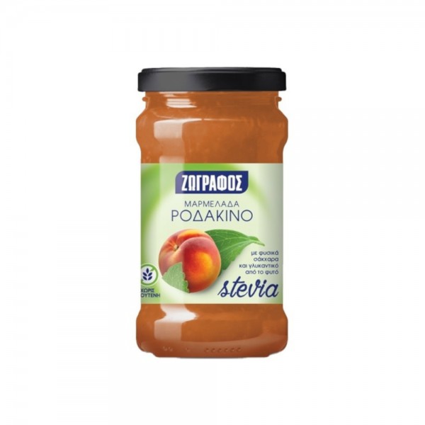 Μαρμελάδα Ροδάκινο με Στέβια Ζωγράφος 330gr