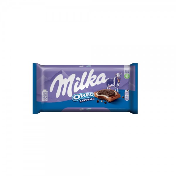 Σοκολάτα Γάλακτος Oreo Sandwich Milka 92gr