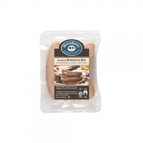 Λουκάνικα Bratwurst Bier Μουτεβελής 360gr