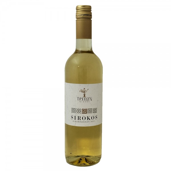 Οίνος Λευκός Ξηρός Π.Ο.Π Bιολογικός Sirokos Τρίτων Winery 750ml