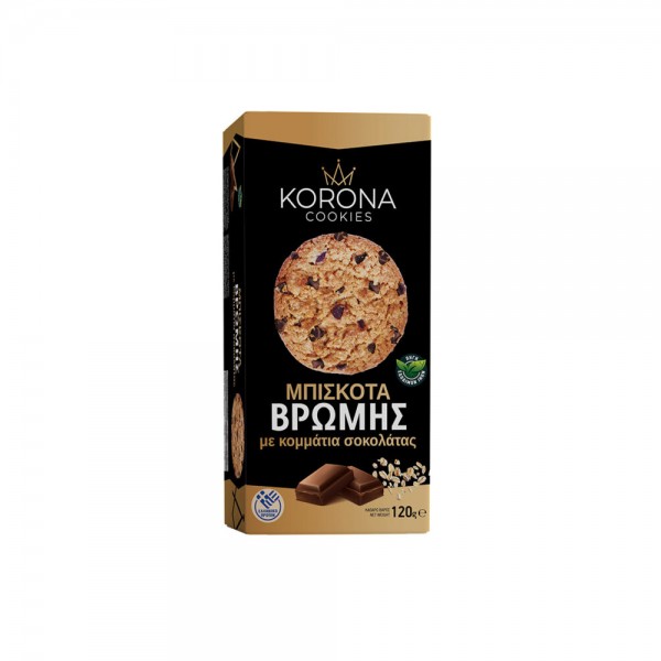 Μπισκότα Βρώμης με Κομμάτια Σοκολάτας Korona Cookies 120gr