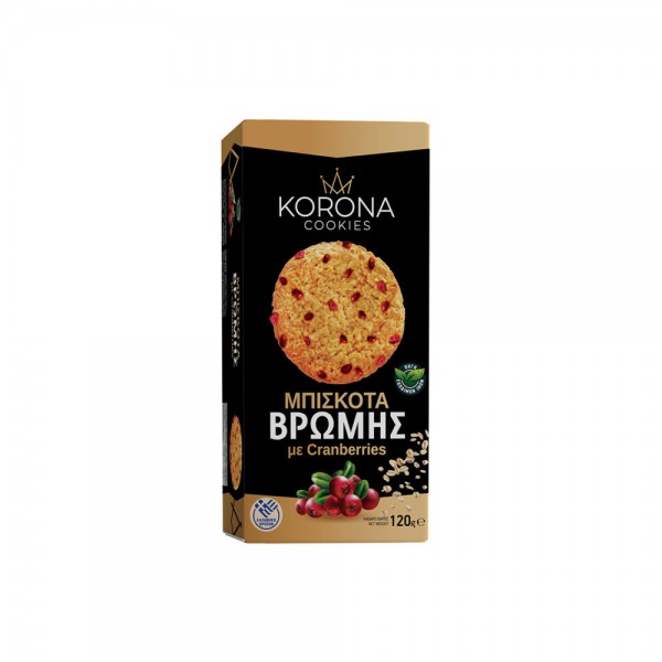 Μπισκότα Βρώμης με Cranberries Korona Cookies 120gr