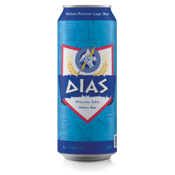 Μπύρα Lager Δίας Μικροζυθοποιία Κορφή 500ml