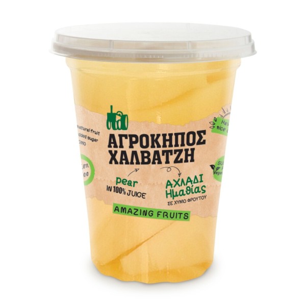 Φρουτοσαλάτα με Αχλάδι Ημαθίας Αγρόκηπος Χαλβατζή 400gr