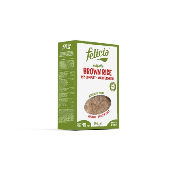 Βίδες Καστανού Ρυζιού χωρίς Γλουτένη Bio Felicia 250gr