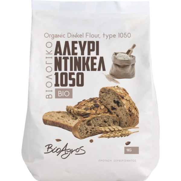 Αλεύρι Ντίνκελ Τ. 1050 Bio BioAgros 1kg