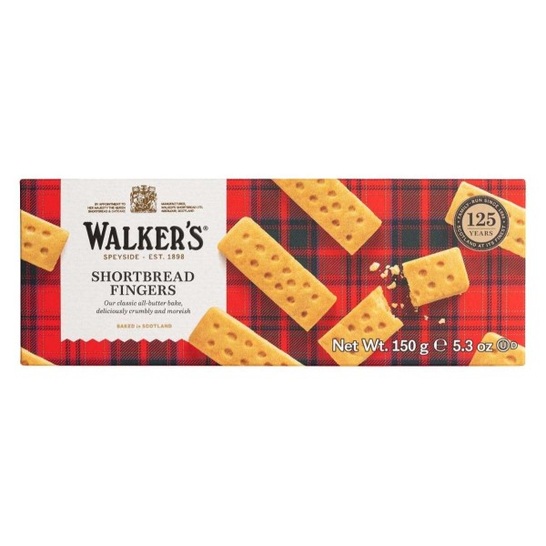 Μπισκότα με Αγνό Βούτυρο Shortbread Fingers Walker's 150gr
