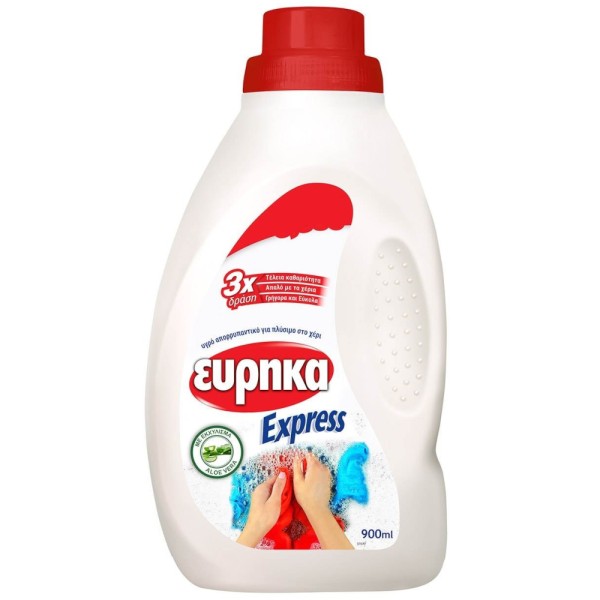 Υγρό Απορρυπαντικό για Πλύσιμο στο χέρι Εύρηκα Express 900ml