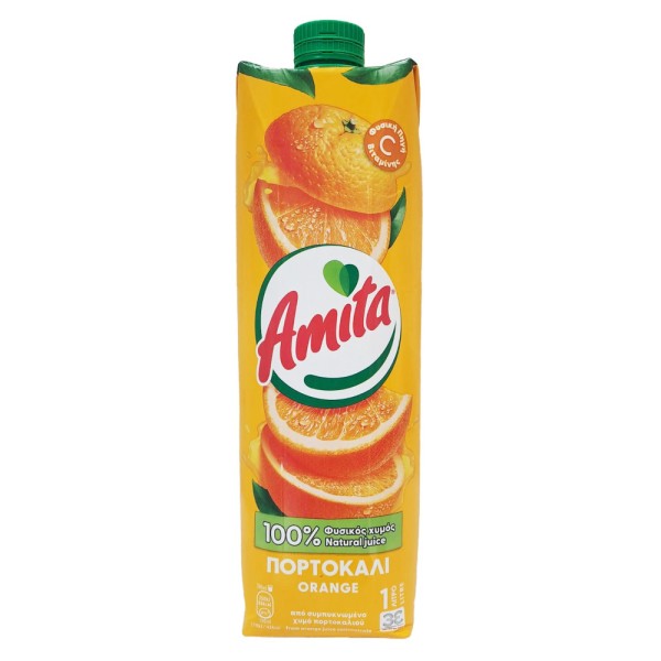 Φυσικός Χυμός Πορτοκάλι Amita 1lt