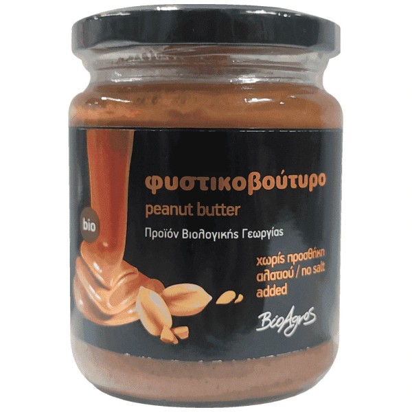 Φιστικοβούτυρο Ολικής Άλεσης χωρίς Αλάτι BioAgros 250gr