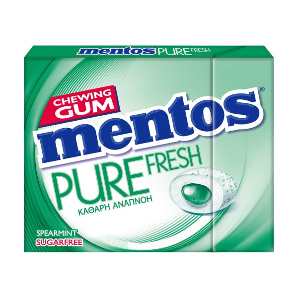 Τσίχλες χωρίς Ζάχαρη με Γεύση Δυόσμο Pure Fresh Mentos 30gr