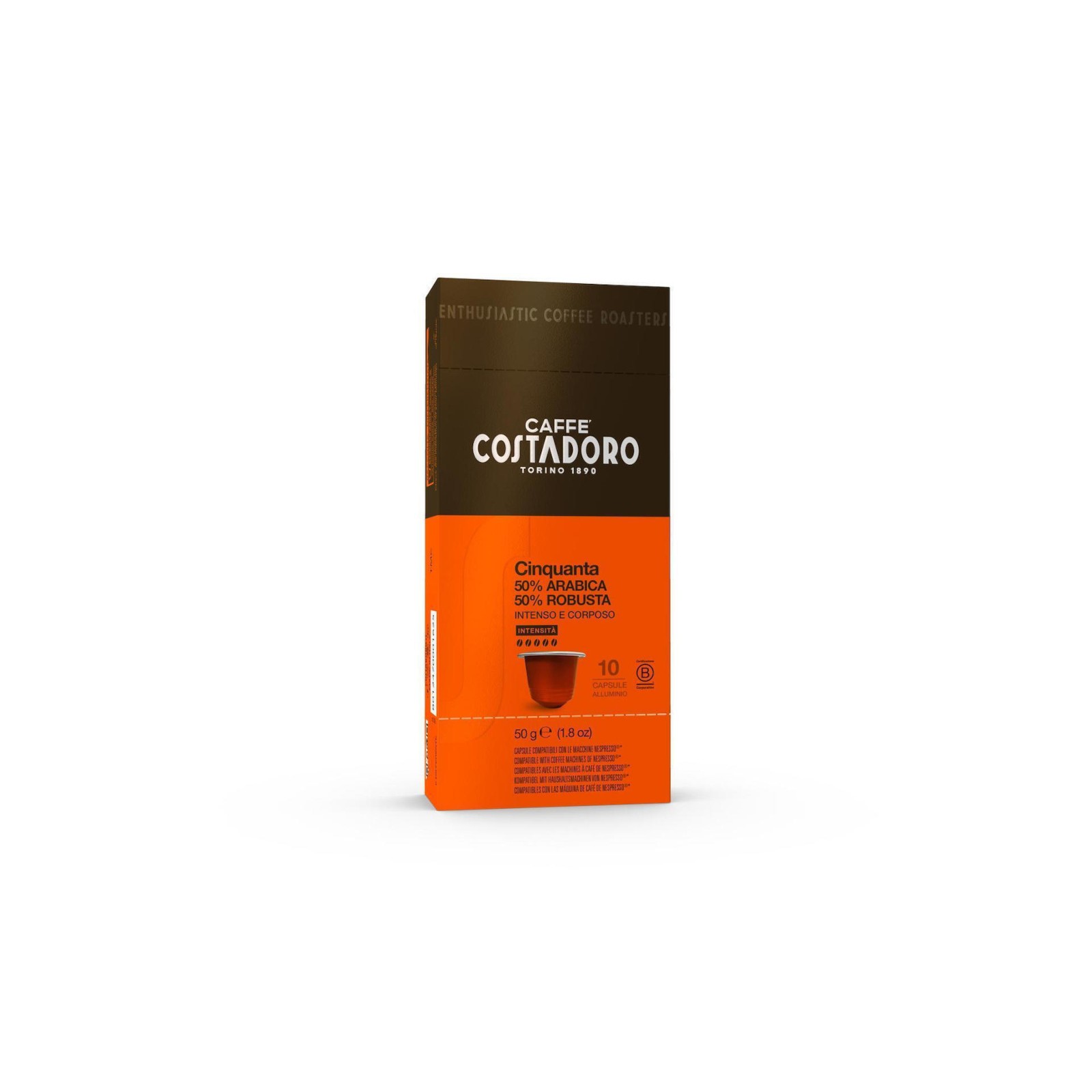 Καφές Espresso σε Κάψουλες Cento Costadoro 10τμχ Συμβατές με Μηχανή Nespresso