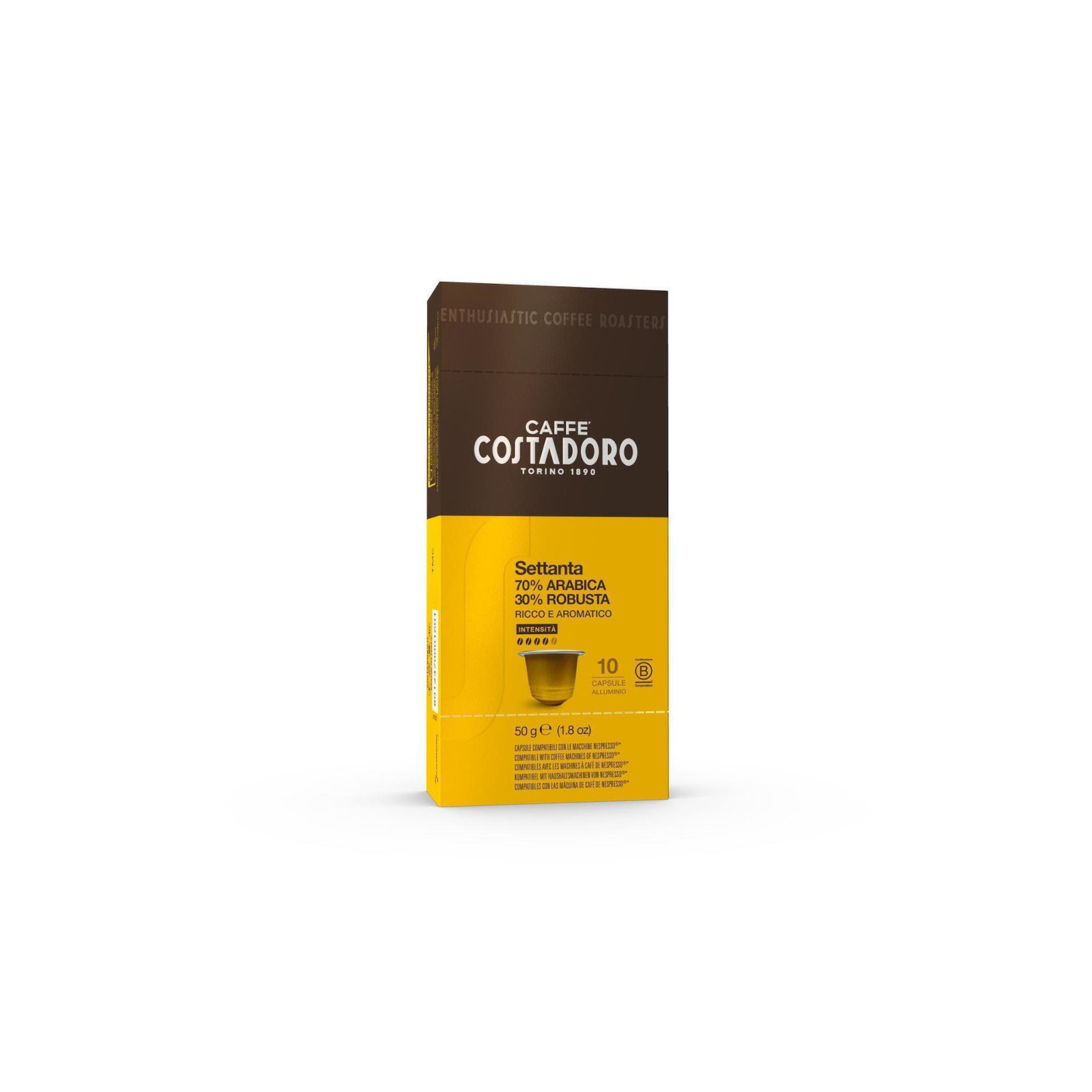 Καφές Espresso σε Κάψουλες Settanta Costadoro 10τμχ Συμβατές με Μηχανή Nespresso