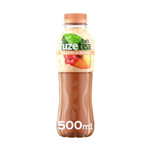Black Ice Tea Ροδάκινο με εκχύλισμα Ιβίσκου Fuze 500ml