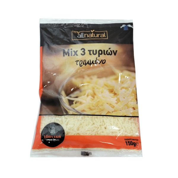 Mix 3 Τυριών Τριμμένο My All Natural Κρητών Παράδοση 150gr