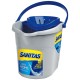 Κουβάς Με Ελαστικό Στίφτη Clean Home Sanitas 13lt