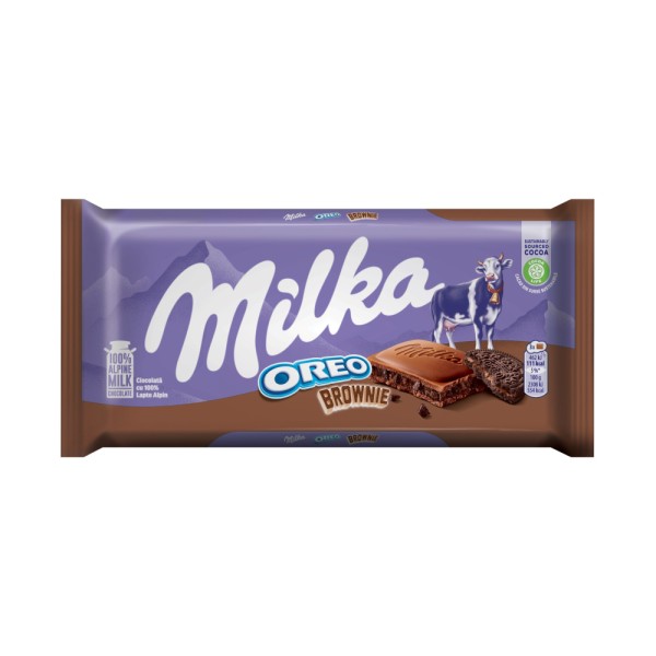 Σοκολάτα Γάλακτος Oreo Brownie Milka 100gr