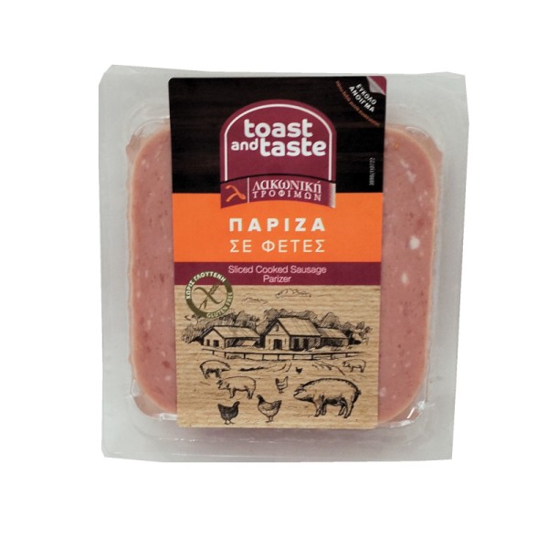 Πάριζα σε φέτες χωρίς Γλουτένη Toast & Taste Creta Farms 160gr