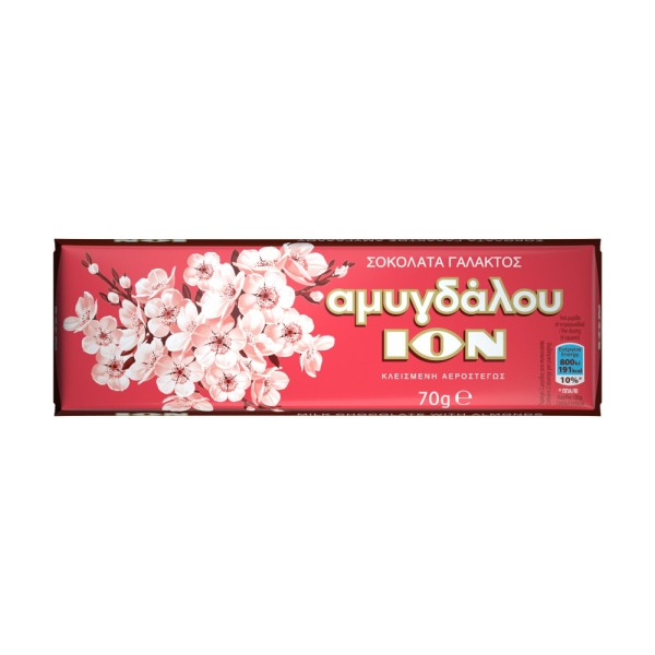 Σοκολάτα Αμυγδάλου Ίον 70gr