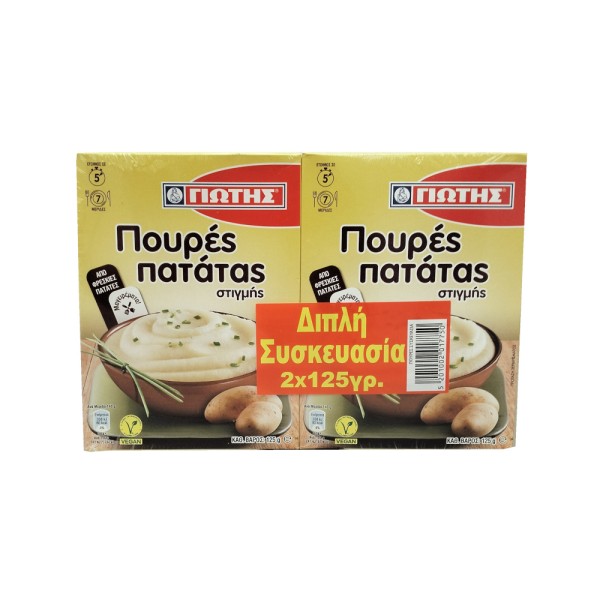 Πουρές Πατάτας Στιγμής Γιώτης 2x125gr