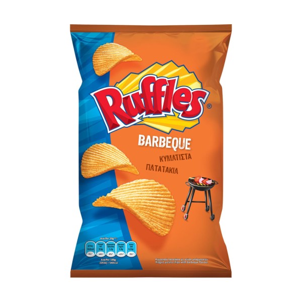 Πατατάκια με γεύση Barbeque Ruffles 95gr
