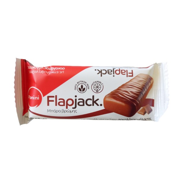 Flapjack Μπάρα Βρώμης με Επικάλυψη Σοκολάτα Panini 60gr