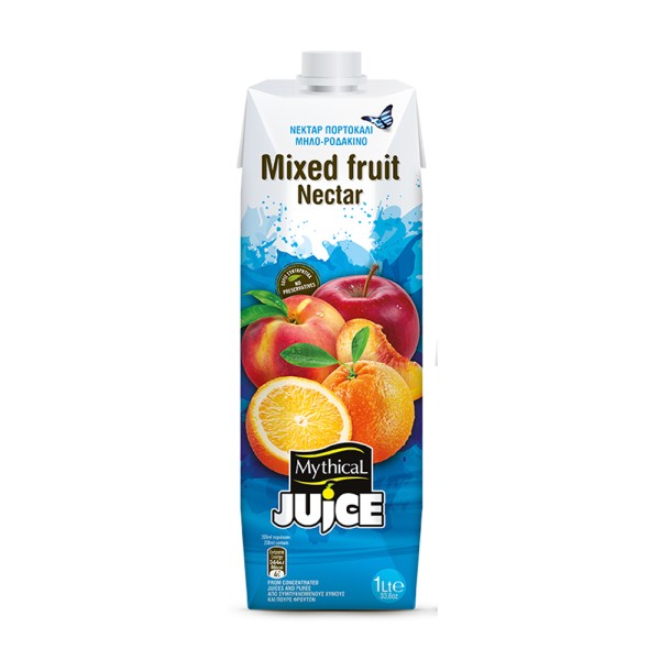 Νέκταρ Πορτοκάλι, Μήλο, Ροδάκινο Mythical Juice 1lt