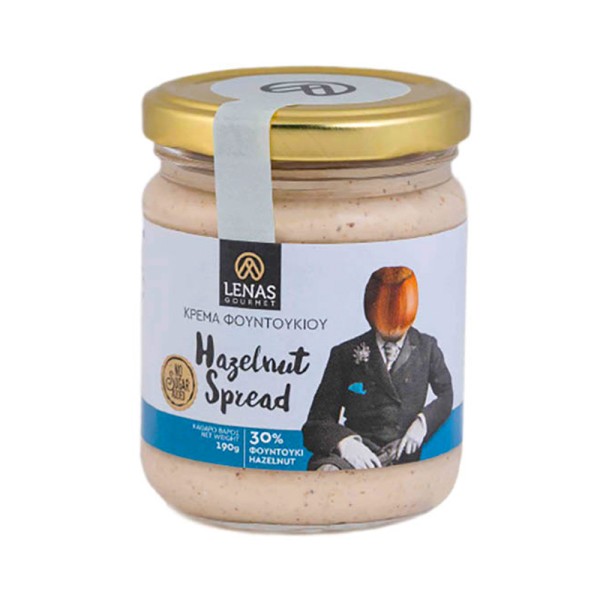 Κρέμα Φουντουκιού Χωρίς Προσθήκη Ζάχαρης Lenas Gourmet 190gr