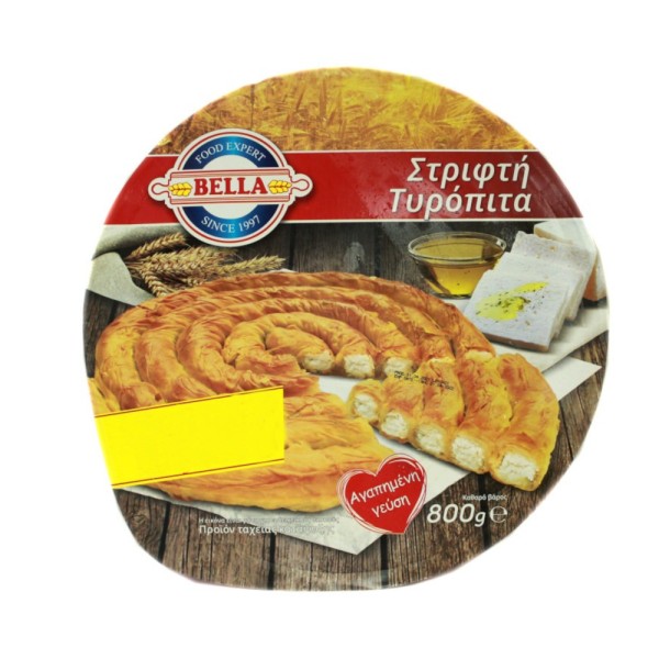 Τυρόπιτα Στριφτή Bella 800gr