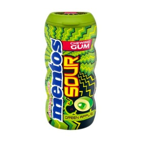 Τσίχλες χωρίς Ζάχαρη με Γεύση Πράσινο Μήλο Sour Mentos 28gr