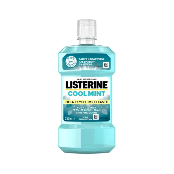 Στοματικό Διάλυμα Χωρίς Οινόπνευμα Cool Mint Listerine 250ml