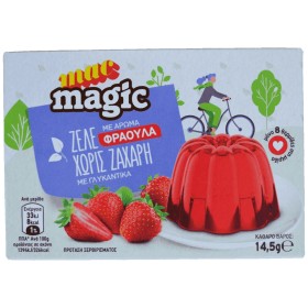 Ζελέ με Άρωμα Φράουλα χωρίς Ζάχαρη Mac Magic 14,5gr