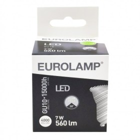 Λάμπα LED Φυσικό Λευκό GU10 Eurolamp 180-77821 7W 2