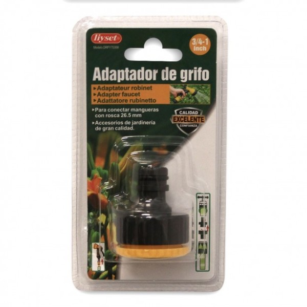 Αντάπτορας Βρύσης Συστολικός 3/4" Liyset DRFY70358