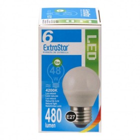 Λάμπα LED Φυσικό Λευκό E27 Extrastar 6W 2