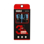 Καλώδιο 3 σε 1 Multi Port 2.4A 1m