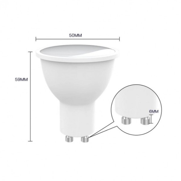 Λάμπα LED RGB GU10 WiFi 4,5W
