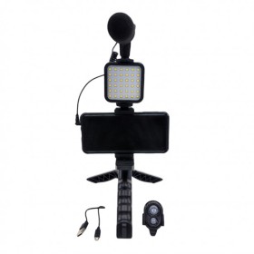 Τρίποδο Κινητού με Μικρόφωνο Vlogging Kit 2
