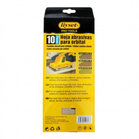 Σετ 10τμχ Γυαλόχαρτα Liyset DRFY26133 80G 2