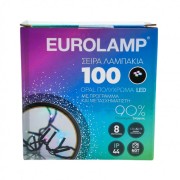 Λαμπάκια 100 Opal Πολύχρωμα Led με Πρόγραμμα Eurolamp 600-11508 3,6W