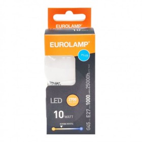 Λάμπα LED Θερμό Λευκό G45 Ε27 Eurolamp 147-77357 10W 2
