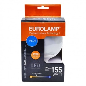 Λάμπα LED Θερμό Λευκό G120 Ε27 Eurolamp 147-84497 25W 2