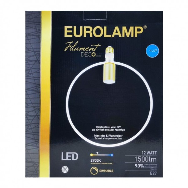 Φωτιστικό Λάμπα Led Στρογγυλή E27 Eurolamp...