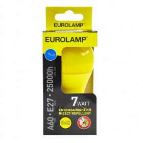 Λάμπα Εντομοαπωθητική LED Κίτρινο Α60 E27 Eurolamp... 2