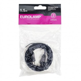 Καλώδιο Κεραίας Αρσενικό σε Θηλυκό Eurolamp 147-13128 1,5m 2